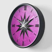 Onyx compass roos - orchidee glazen achtergrond (Hoek)