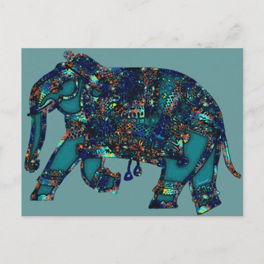 Onyx Elephant Briefkaart (Voorkant)