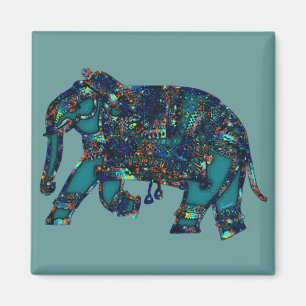 Onyx Elephant Magneet
