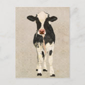 Onyx en Ivory Cow-Briefkaart Briefkaart (Voorkant)