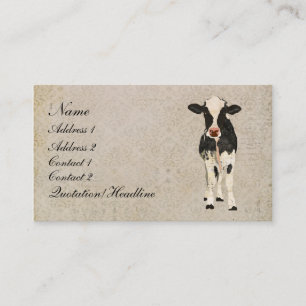 Onyx en Ivory Cow Visitekaartje/Labels Visitekaartje