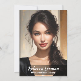 Onyx Fade Pageant handtekening Kaart