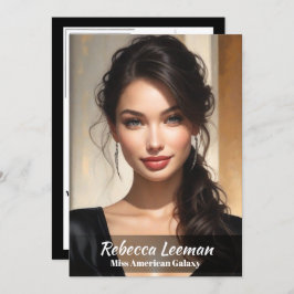 Onyx Fade Pageant handtekening Kaart