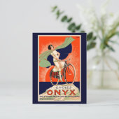 onyx-fietsreclame briefkaart (Staand voorkant)