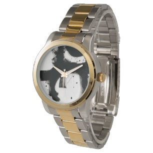 Onyx Gesture - zwarte verflijnen Horloge