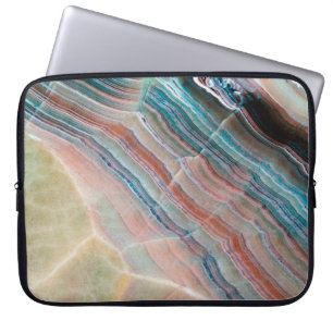 onyx marmer texture background of natural stonesto laptop sleeve