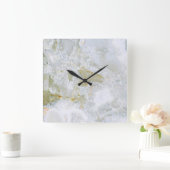 Onyx Motif en pierre Acrylique Horloge murale (Maison)