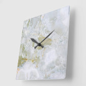 Onyx Motif en pierre Acrylique Horloge murale (Angle)