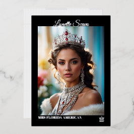 Onyx Shine Folie Printed Pageant Autograph Kaarten