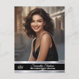 Onyx Shine Pageant Promo Briefkaart