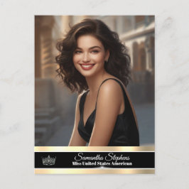 Onyx Shine Pageant Promo Briefkaart