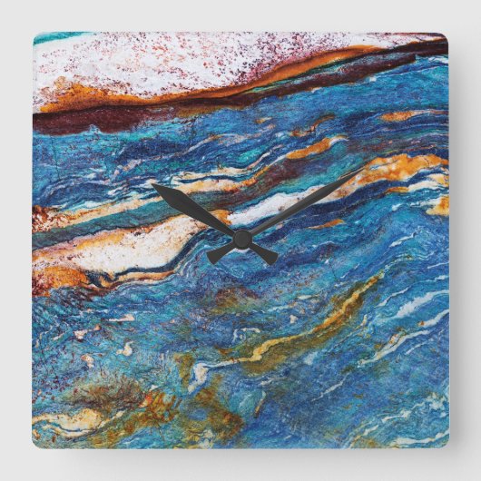 Onyx Stone Pattern Acrylic Wall klok (Voorkant)