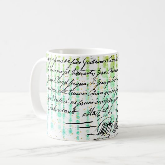Onyx Tour Eiffel Café Mug (Devant gauche)