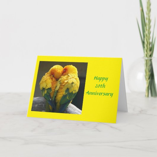 **ONZE 20e WEDDING JUBILEUM** Kaart (Voorkant)