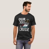 Onze 30e Jubileum Cruise 30 jaar huwelijk T-shirt (Voorkant volledig)
