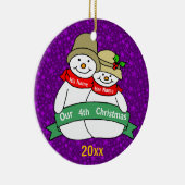 Onze 4e Kerstdag Keramisch Ornament (Rechts)