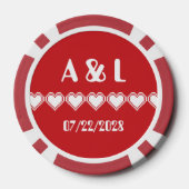 Onze 8-bits harten in Cherry Poker Chips (Achterkant)