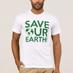 Onze aarde redden t-shirt