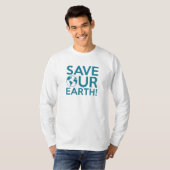 Onze aarde redden t-shirt (Voorkant volledig)