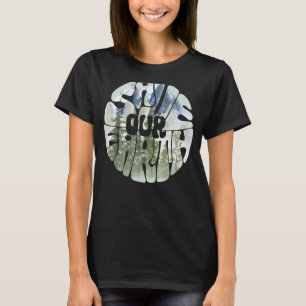 Onze aardklimaatverandering redden t-shirt