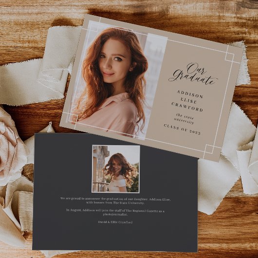 Onze Afstuderen | Foto-Afstuderen Aankondiging