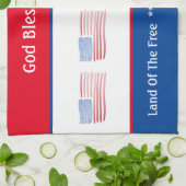 Onze Amerikaanse vlag   Theedoek (Gevouwen)