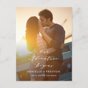 Onze Aventure EDITABLE KLOR sparen de Datum Briefkaart