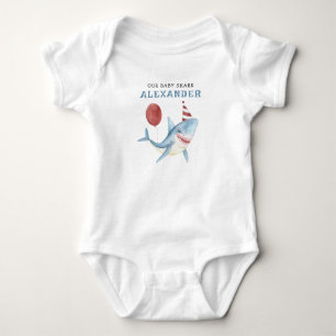 Onze Baby haai 1e verjaardag onder het Zee Romper