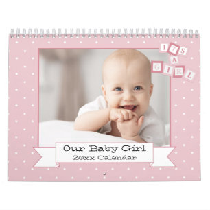 Onze Baby Meisje Custom Foto Kalender