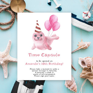 Onze Baby Seal Time Capsule 1e verjaardag Poster