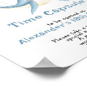 Onze Baby Shark Time Capsule 1e verjaardag Poster (Hoek)