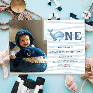 Onze Baby Walvis 1e Verjaardag Onder De Zee Kaart