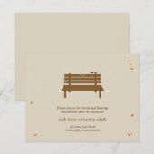 Onze Bank Bruiloftsontvangstkaart Informatiekaartje (Voorkant / Achterkant)