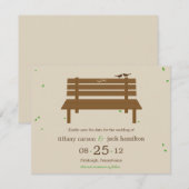 Onze Bank Huwelijksaankondiging Bewaar de Datum Save The Date (Voorkant / Achterkant)