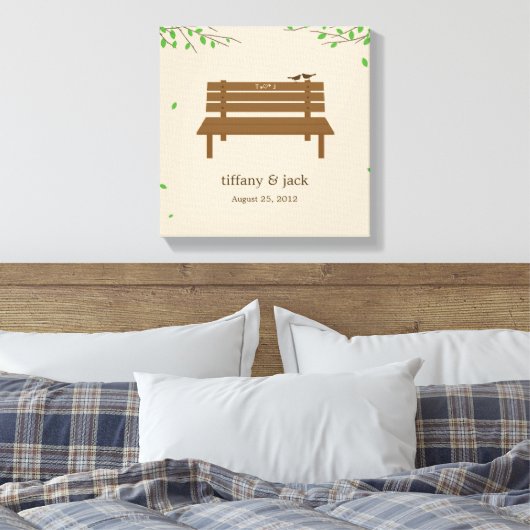 Onze Bench Wrapped Canvas Art (Insitu (Slaapkamer))