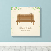 Onze Bench Wrapped Canvas Art (Insitu (Houten vloer))