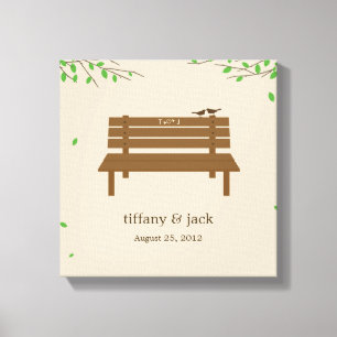 Onze Bench Wrapped Canvas Art Afdruk