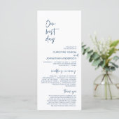 Onze beste dag, minimalistisch marineverbindingspr programma (Staand voorkant)