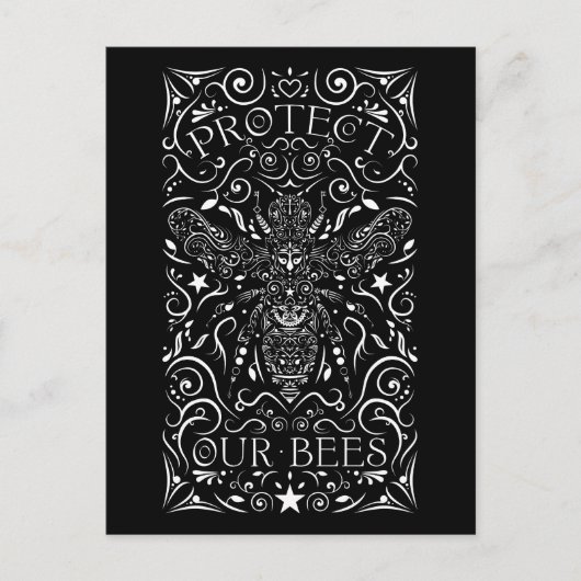 onze bijen beschermen briefkaart (Voorkant)