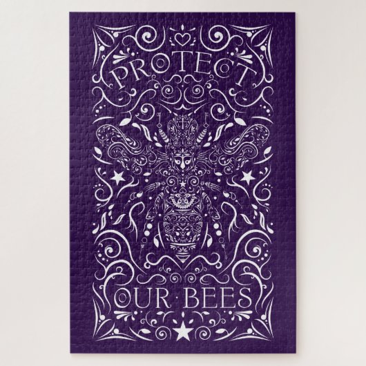 onze bijen beschermen legpuzzel (Verticaal)