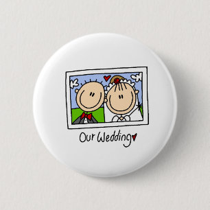 Onze bruiloft Button