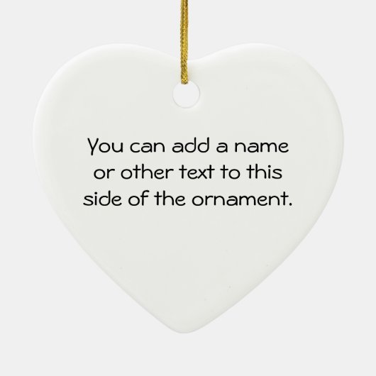 Onze bruiloft- en bruidehemden en -cadeautjes keramisch ornament (Achterkant)