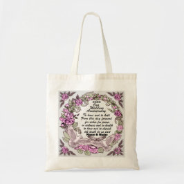 Onze bruiloft Jubileum canvas tas