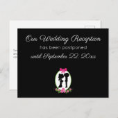 Onze bruiloft Oplossing Uitstel Stomme Couple Briefkaart (Voorkant / Achterkant)