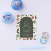 Onze Bruiloft Smaragdgroene Terracotta Herfst Uitn Flyer (Enkel)