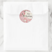 Onze bruiloft Sticker (Tas)