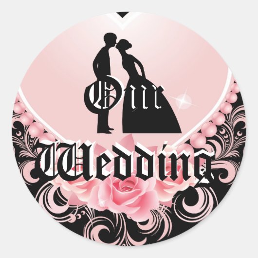 Onze bruiloft Sticker (Voorkant)