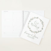 Onze bruiloft Waterverf Greenery Names Wedding Planner (Display)