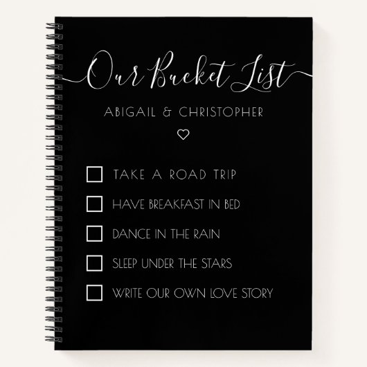 Onze Bucket-lijst Gepersonaliseerd Keepomwille Notitieboek (Voorkant)