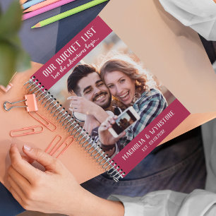 Onze Bucket-lijst   Magenta Photo Scrapbook Notitieboek